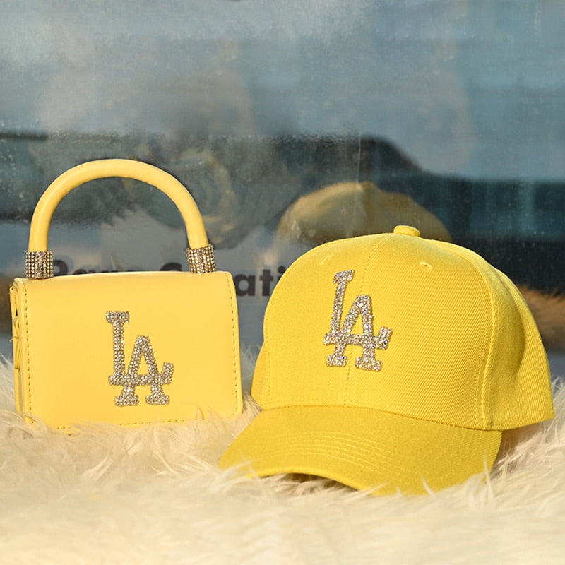 Diamond LA Purse and Hats Set